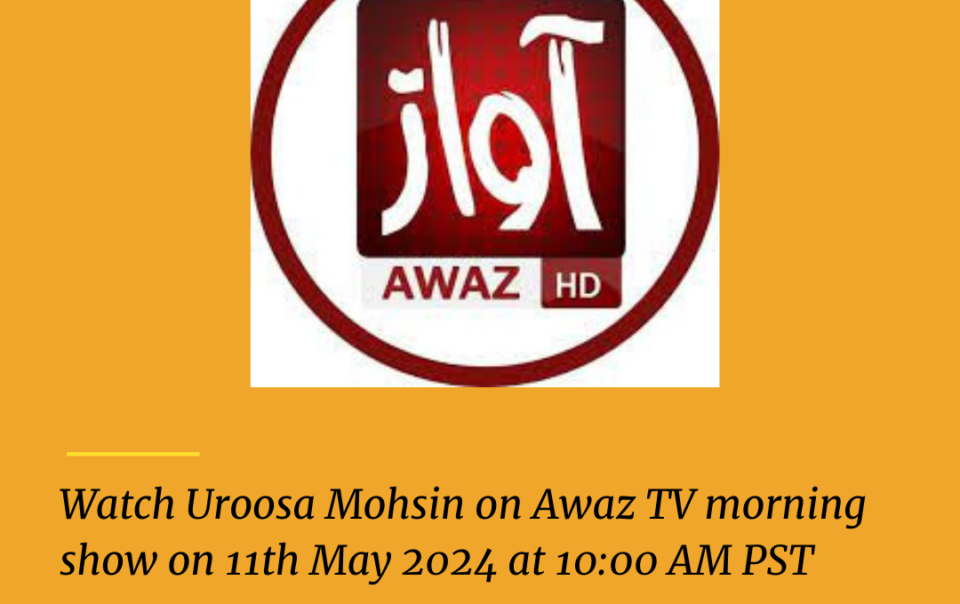 Uroosa Mohsin Live on Awaz TV | Mind Trainer