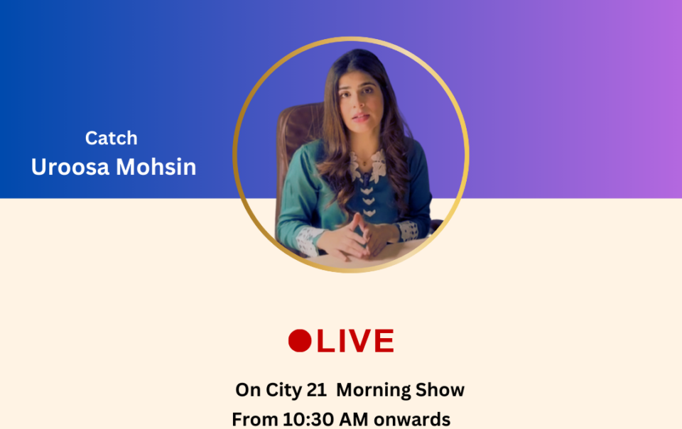 Uroosa Mohsin Mind Trainer Live on CIty21